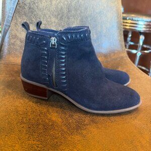 DIBA Layne Whipstitch suede booties